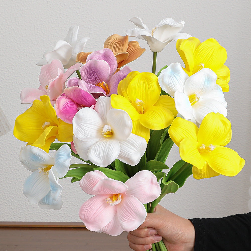 Artificial orchid flower branch with realistic details