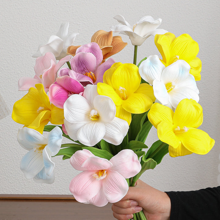 Artificial orchid flower branch with realistic details