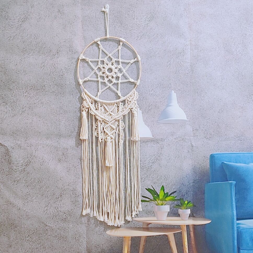 Elegant Macrame Dreamcatcher Wall Decor