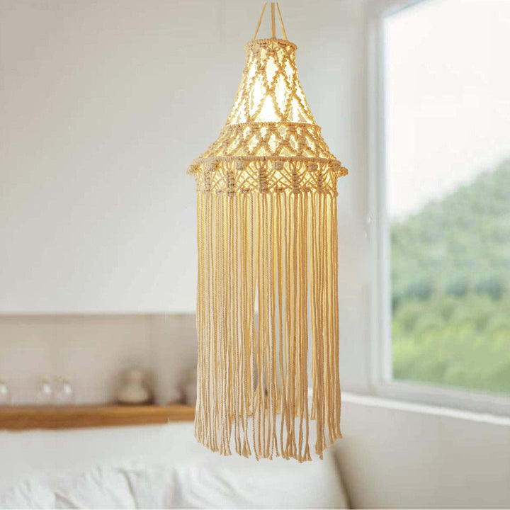 Macrame Hanging Light Fixture