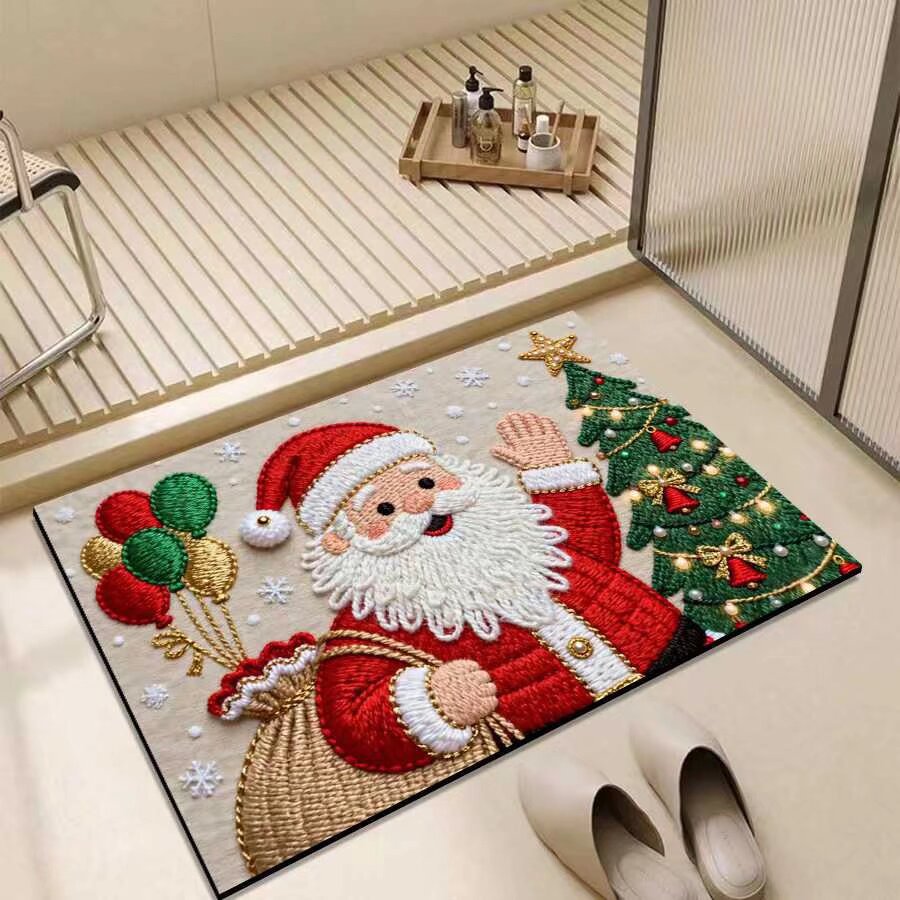 Christmas-Themed Entrance Mat