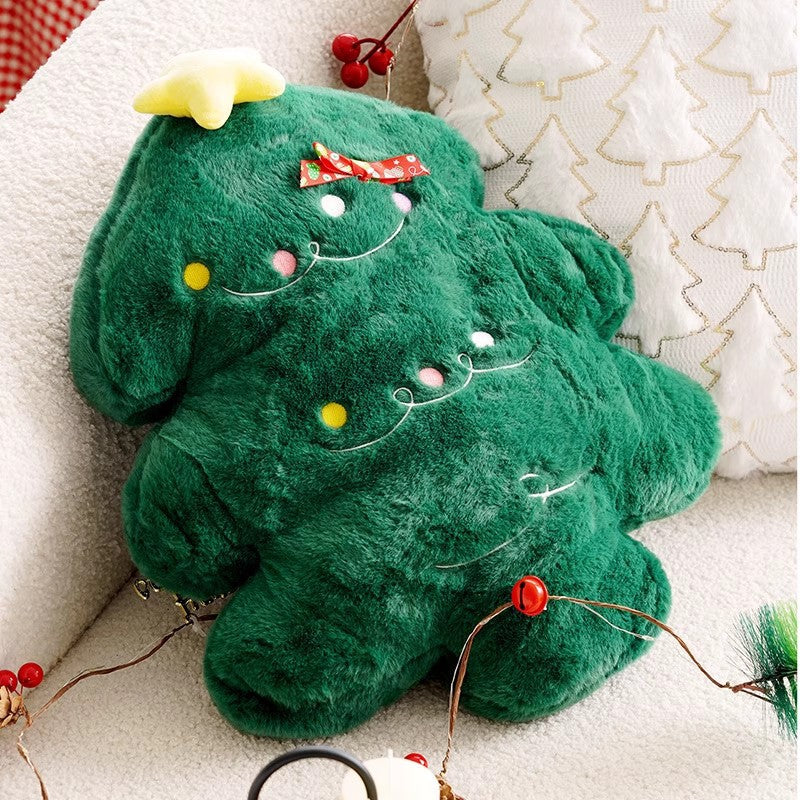 Festive Holiday-Themed Decorative Throw Pillow