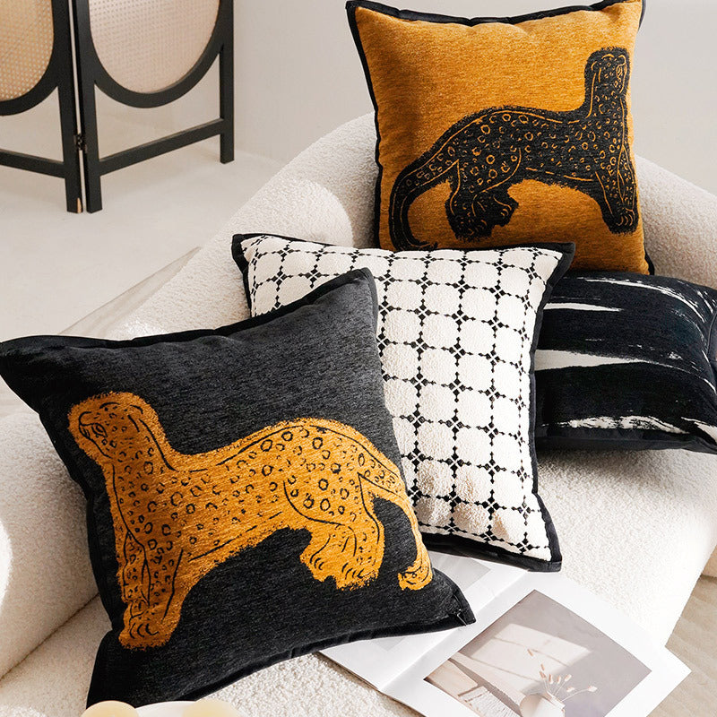 Artistic Animal Print Throw Pillow