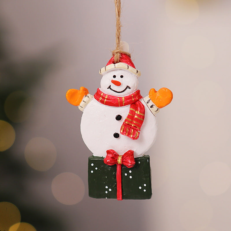 Decorative Christmas stocking with reindeer motif