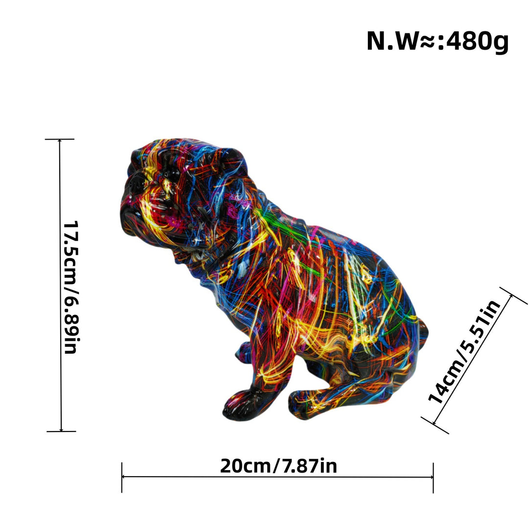 Artful Bulldog Figurine