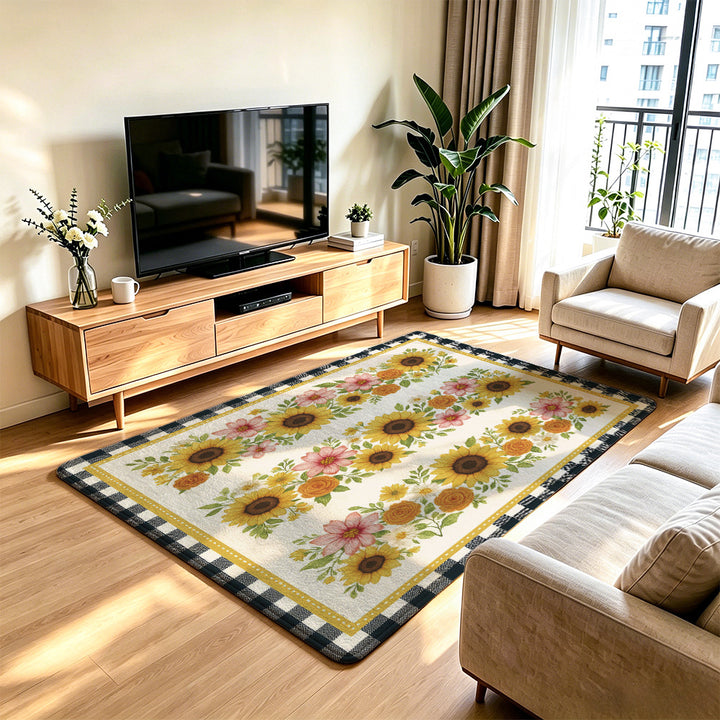 Artistic Floral Area Rug