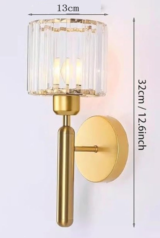 Crystal accent wall light