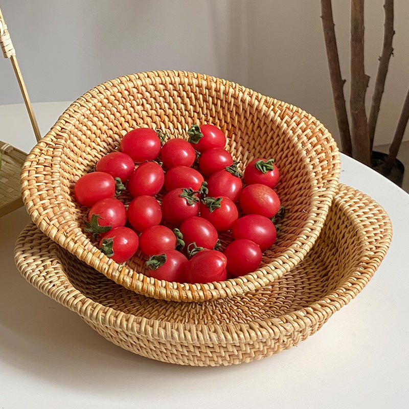 Handmade decoration basket with flat design