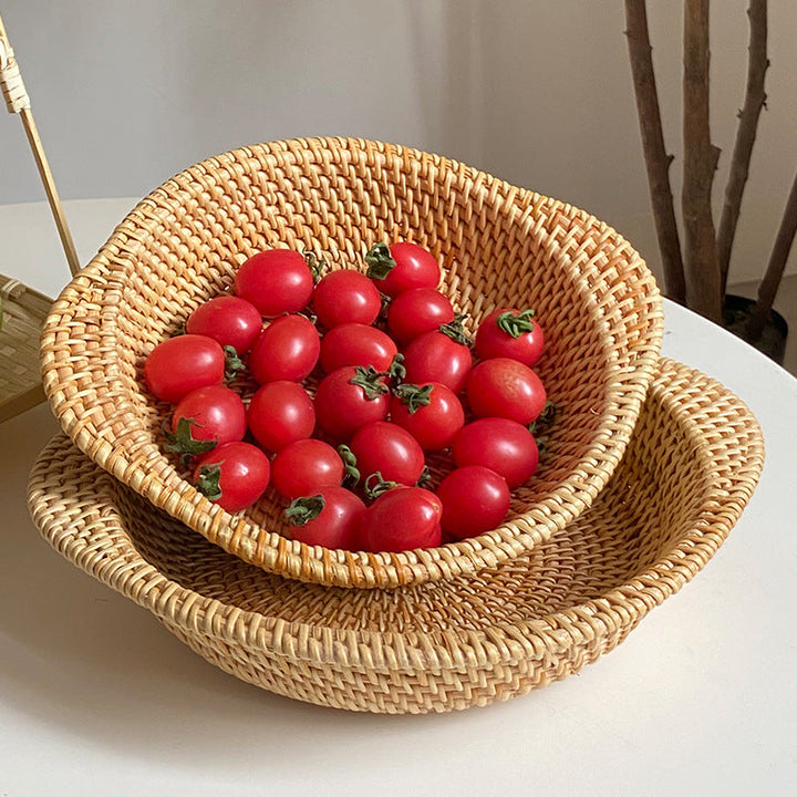 Handmade decoration basket with flat design