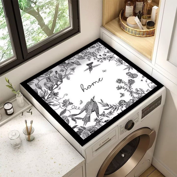 Decorative Floral Laundry Room Counter Mat