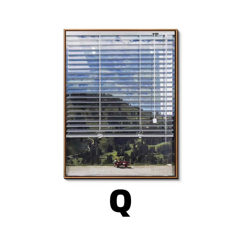 Framed Botanical Window Artwork