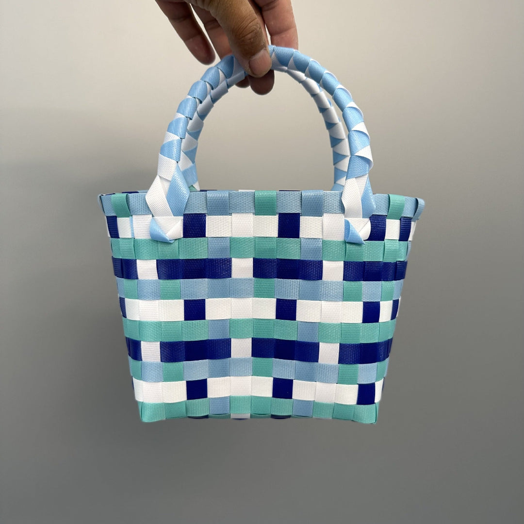 Playful and Colorful Basket Bag