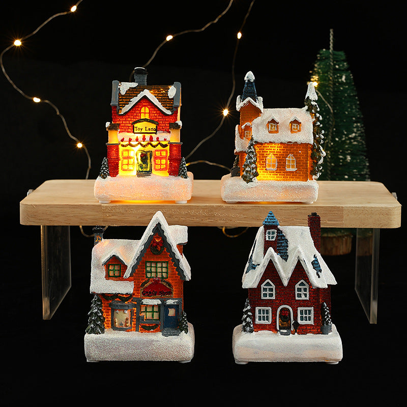 Decorative Christmas lighting with LED house design