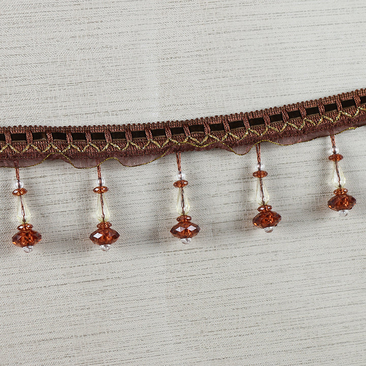 Decorative lace trim with pearls
