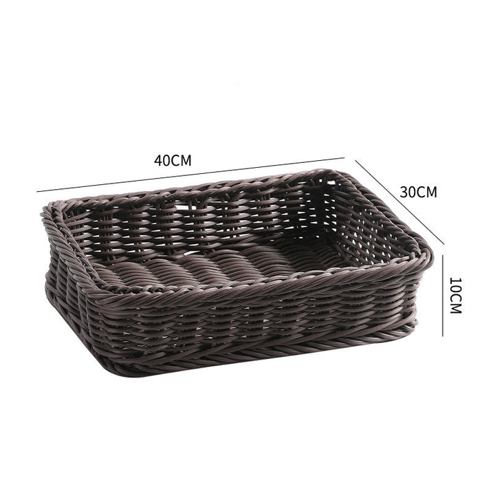 Large Rectangular Woven Storage Tray