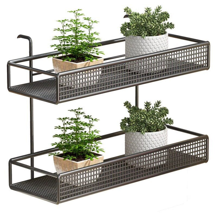 Over-Rail Mesh Hanging Shelf Organizer