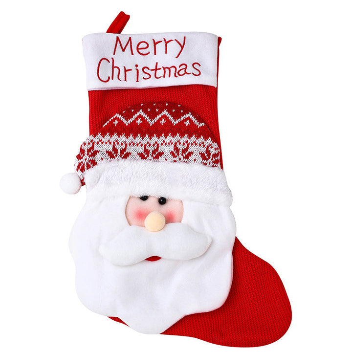 Christmas stocking with snowman motif