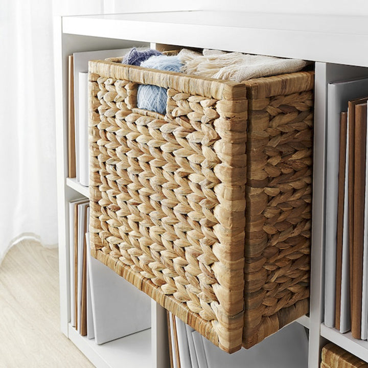 Rustic Decorative Basket Made of Natural Fibers