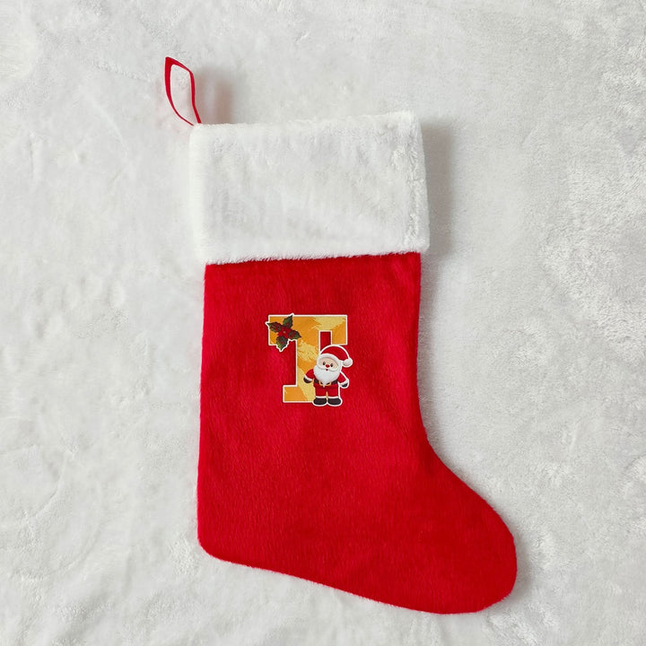 Festive Christmas stocking with customizable design
