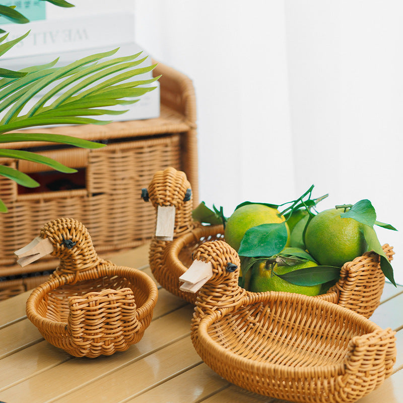 Decorative Wicker Duck