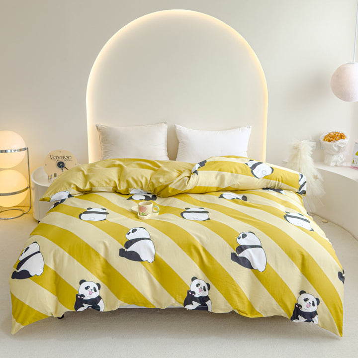 Playful Heart Pattern Duvet Cover Set