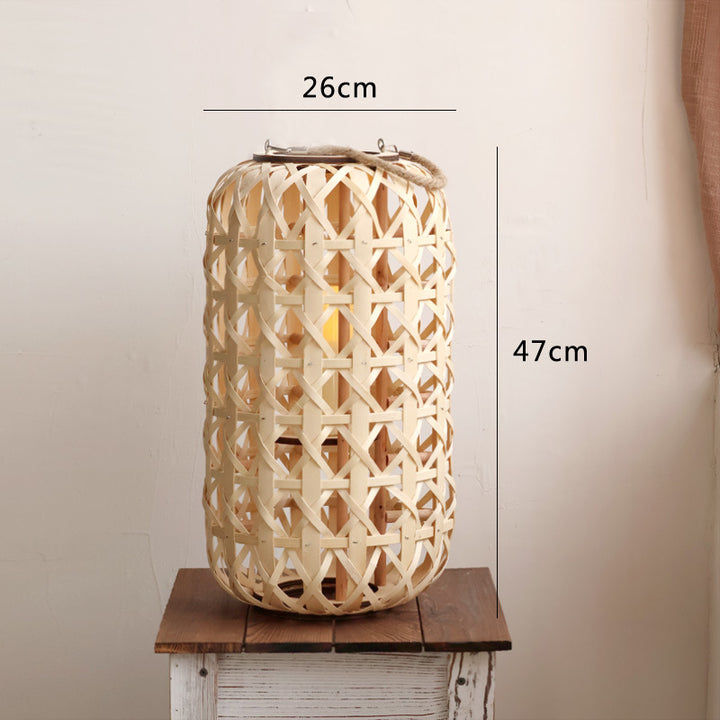 Handcrafted lantern in natural design