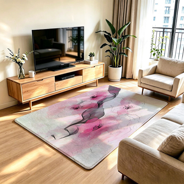 Artistic Lion Print Area Rug
