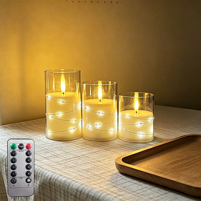 LED Scented Candle with Flame Effect
