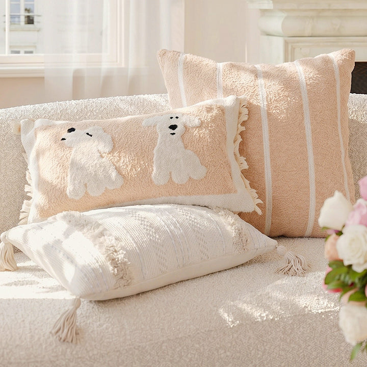 Decorative Dog-Themed Accent Pillow for Sofa Decoration