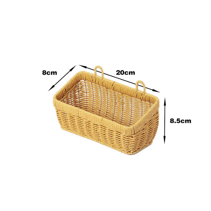 Handwoven Rectangular Storage Basket
