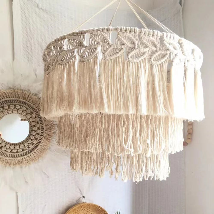 Modern Macramé Pendant Lamp