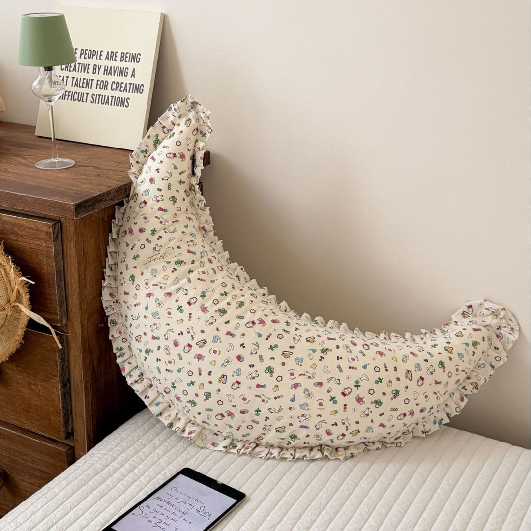 Decorative Moon Shaped Decorative Support Pillow Avarnia