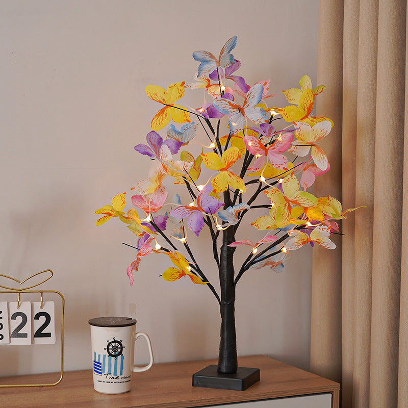 LED Butterfly Blossom Branch Table Lamp