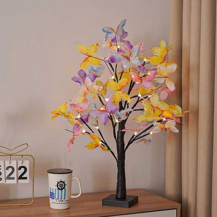 LED Butterfly Blossom Branch Table Lamp