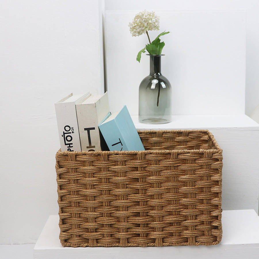 High-quality, woven storage basket