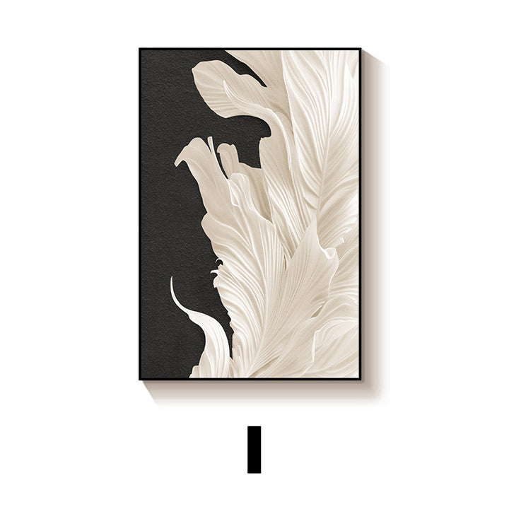 Elegant Floral Textured Wall Art