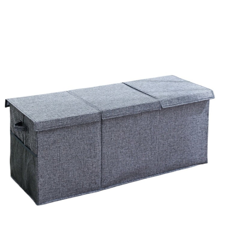 Robust storage chest with removable lid and carrying handles