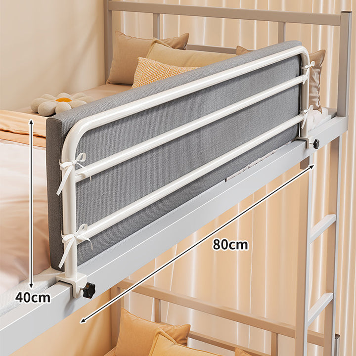 Bunk Bed Safety Side Rail with Padded Fabric Guard and Clamp Mount