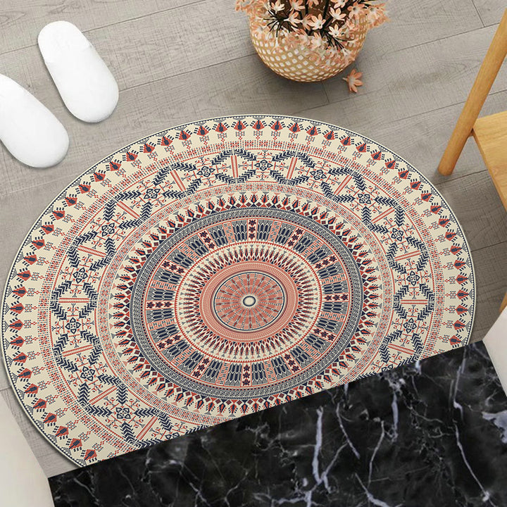 Round Geometric Area Mat