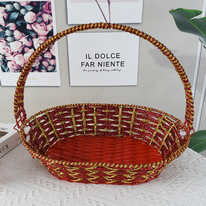 Colorful Decorative Woven Basket
