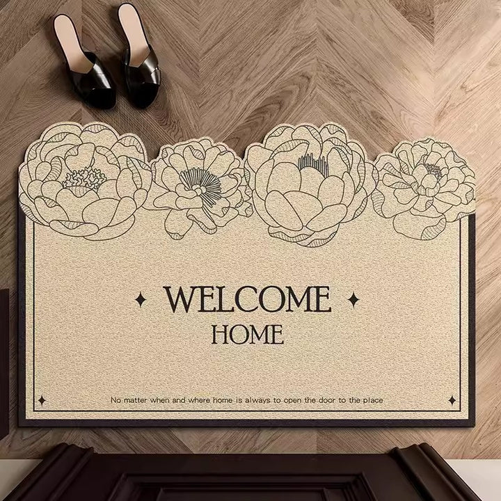 Floral Welcome Mat