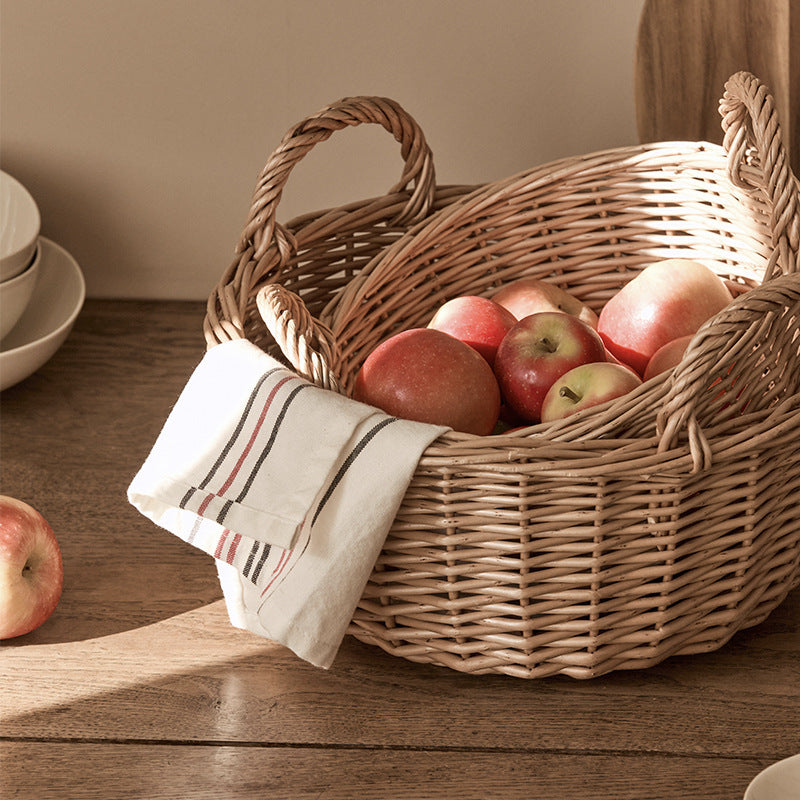 Beef Handcrafted Basket with Handle