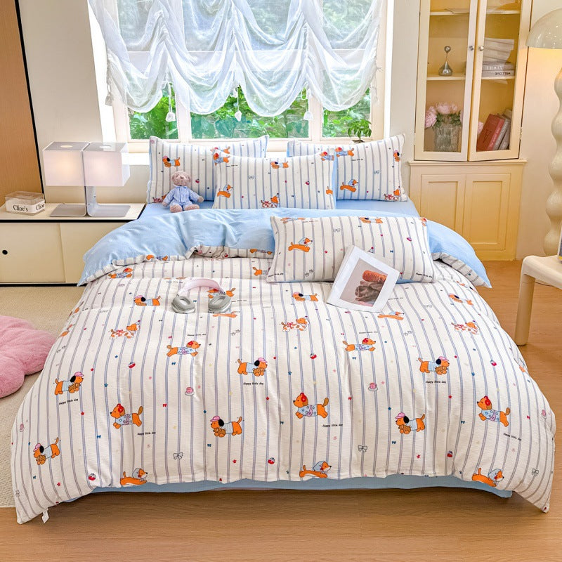 Playful Cartoon-Themed Duvet Cover Set1792692729