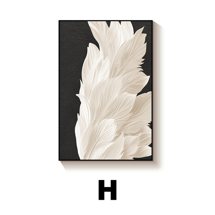 Elegant Floral Textured Wall Art