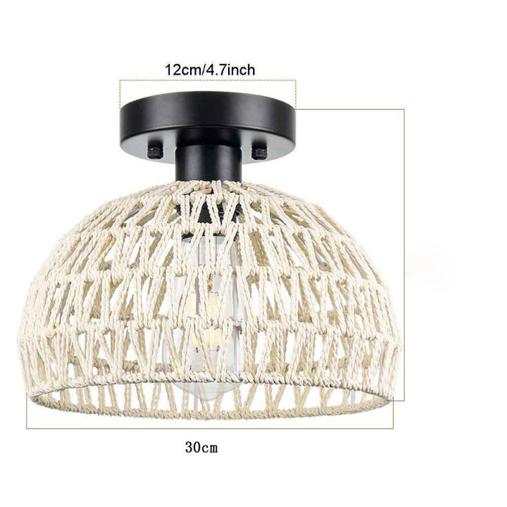 Rattan ceiling light