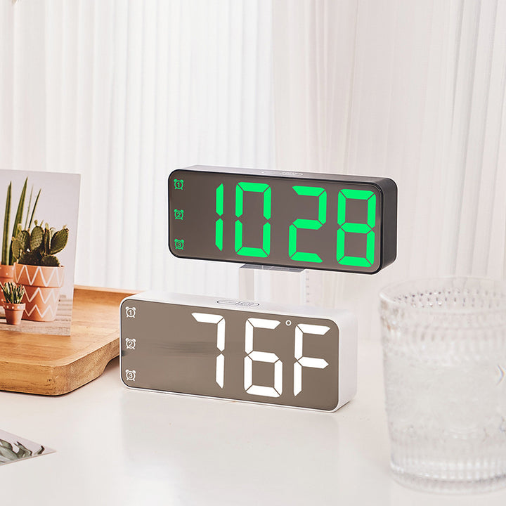 Digital alarm clock with large display