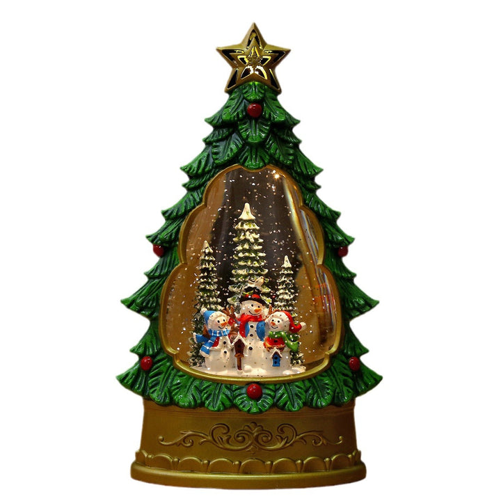 Christmas tree snow globe