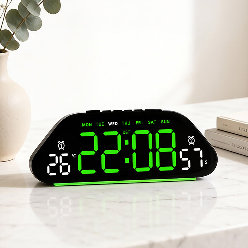 Digital Multifunctional Alarm Clock with Temperature and Date Display