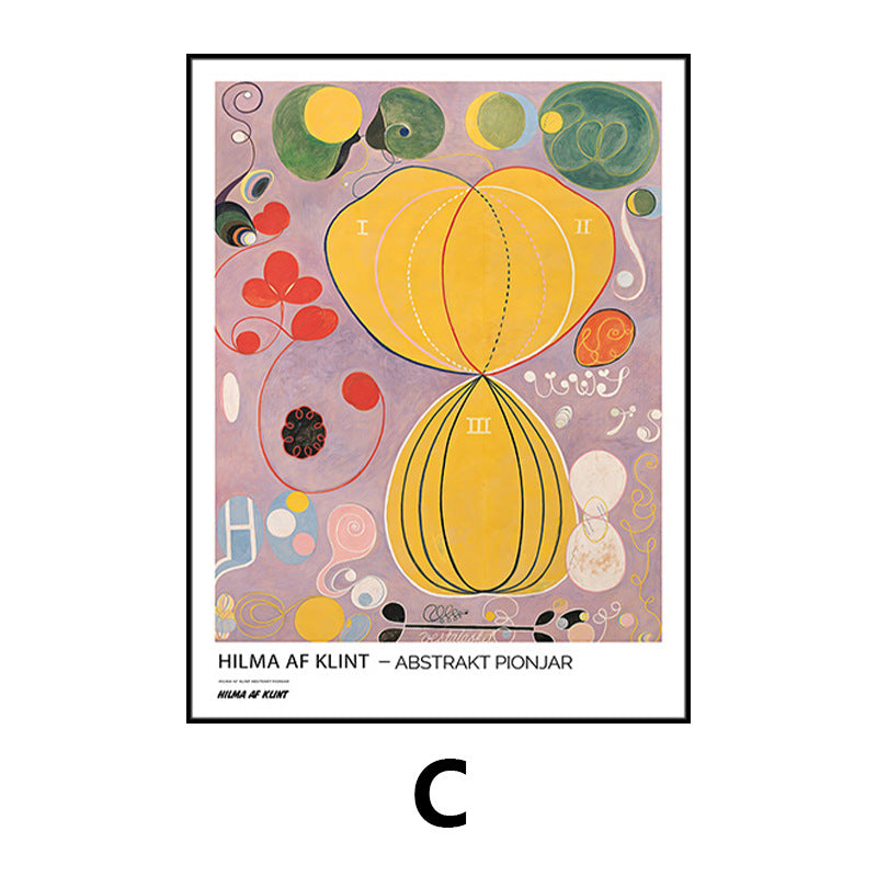 Framed Abstract Expressionist Art Print