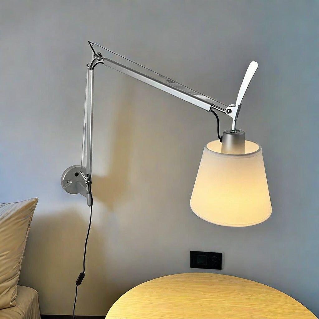 Adjustable swing arm lamp for the desk